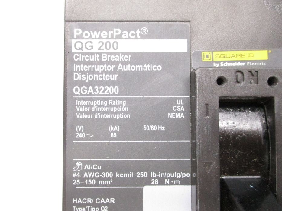SQUARE D QGA32200 240V 200A NSNP