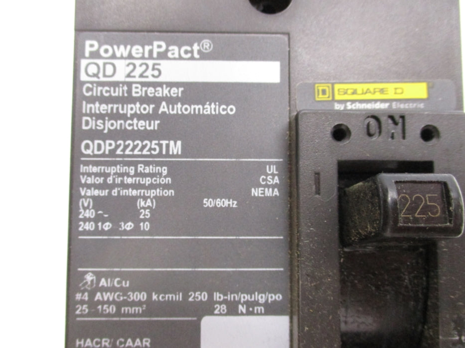 SQUARE D QDP22225TM 240V 225A NSNP