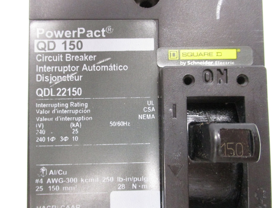SQUARE D QDL22150 240V 150A UNMP