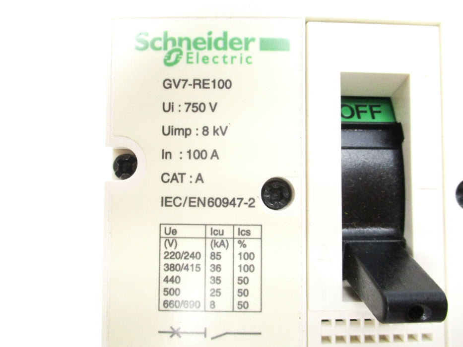 SCHNEIDER ELECTRIC GV7-RE100 750V 60/100A NSNP