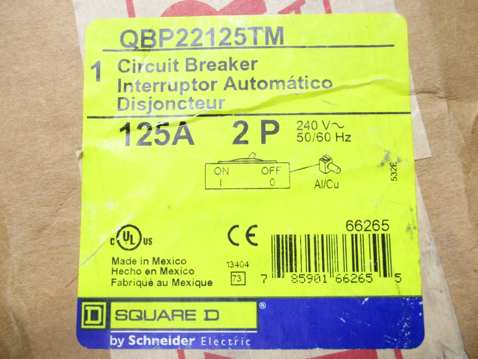 SQUARE D QBP22125TM 240V 125A NSFS