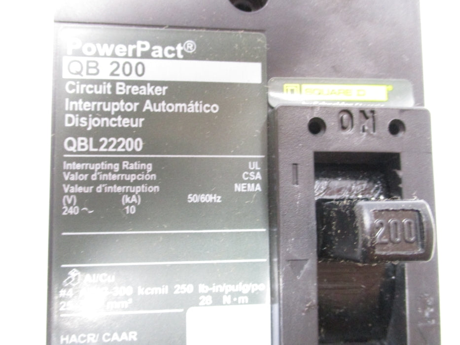 SQUARE D QBL22200 240V 200A NSMP