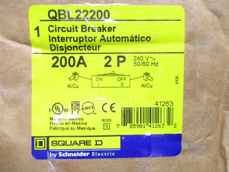 SQUARE D QBL22200 240V 200A NSMP