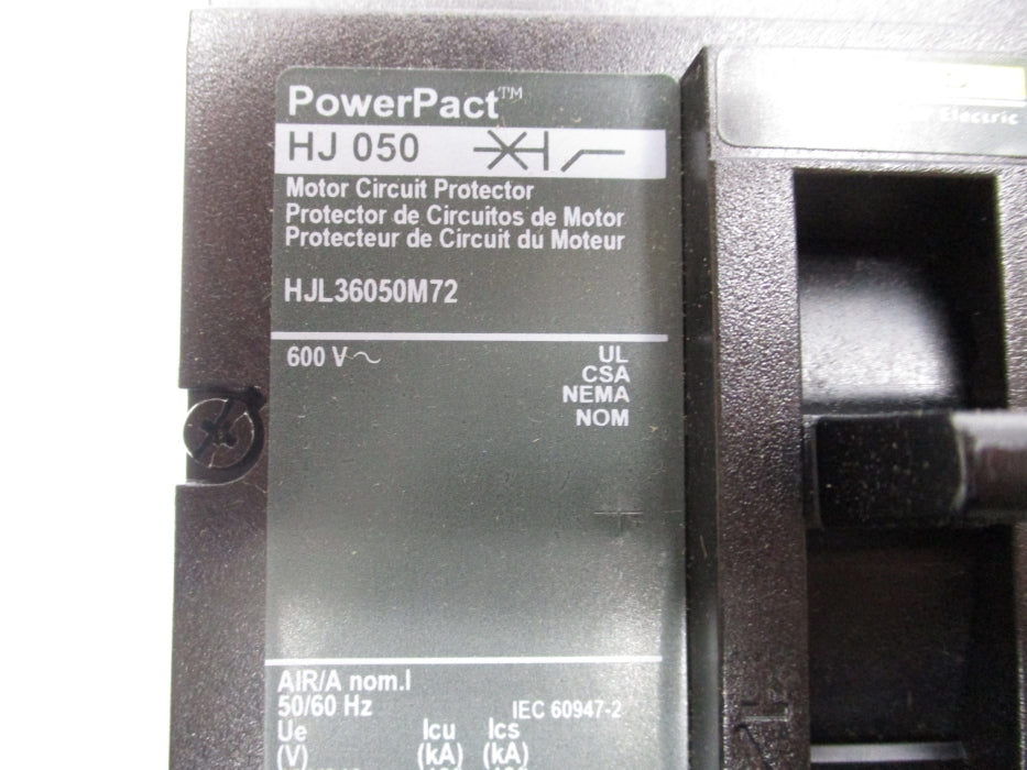 SQUARE D HJL36050M72 600V 50A NSMP