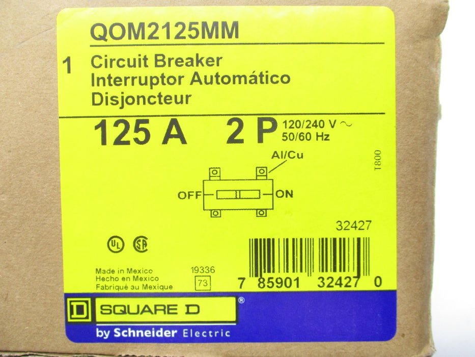 SQUARE D QOM2125MM 240V 125A NSMP