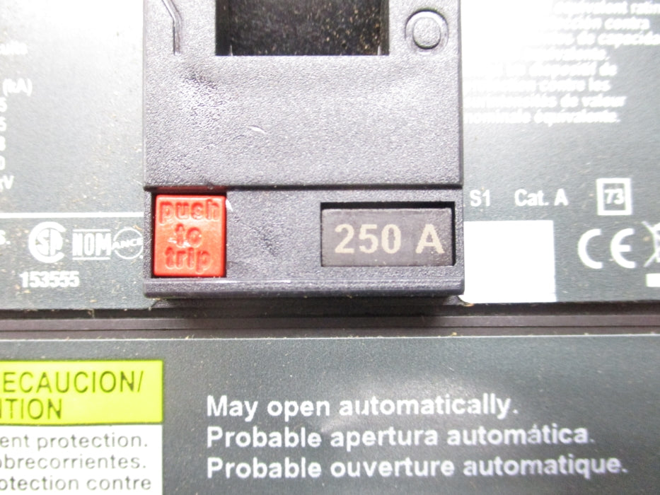 SQUARE D JGL36000S25 600V 250A (AS PICTURED) NSMP
