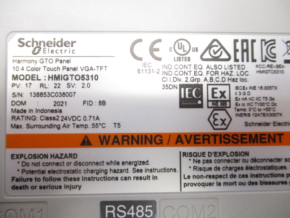 SCHNEIDER ELECTRIC HMIGTO5310 NSMP