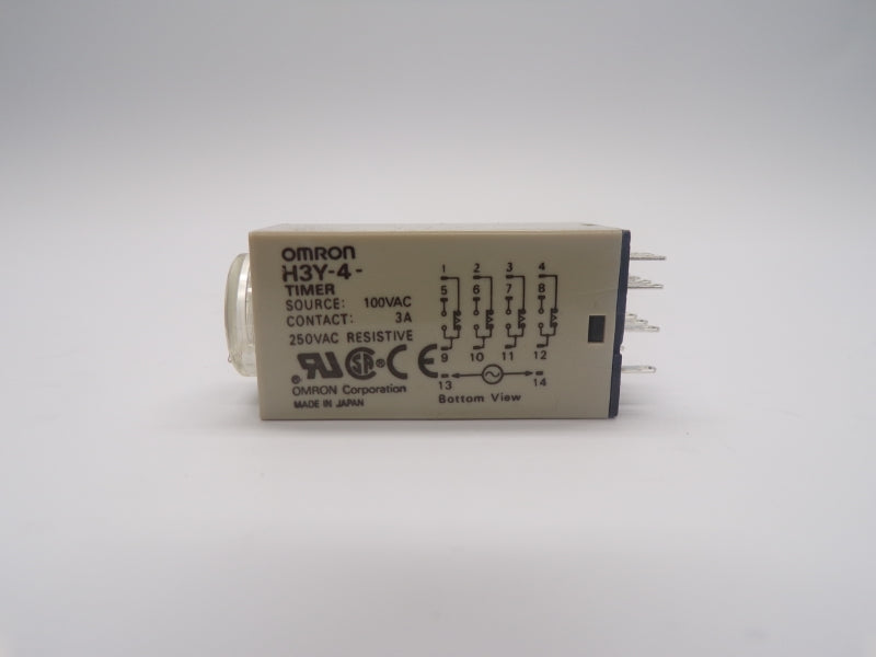 OMRON H3Y-4 100VAC 3A 0-1S NSMP