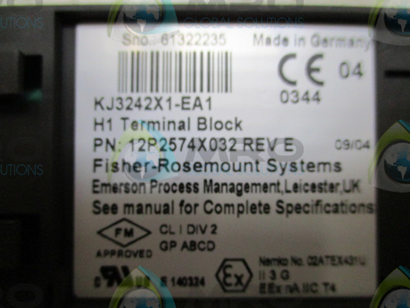 FISHER-ROSEMOUNT DELTA V 12P2471X042 MODULE w/ TERMINAL  NSMP