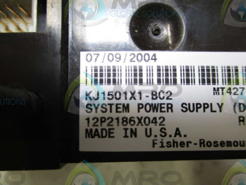 FISHER-ROSEMOUNT DELTA V 12P2186X042 KJ1501X1-BC2  NSMP