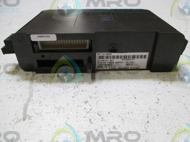 FISHER-ROSEMOUNT DELTA V 12P2186X022 POWER SUPPLY KJ1501X1-BC1  NSMP