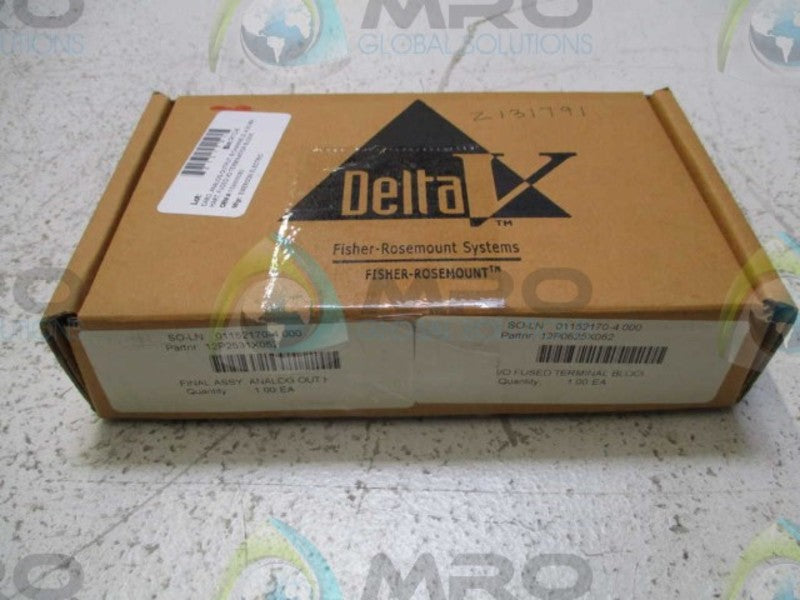 FISHER-ROSEMOUNT 12P2531X052 INPUT MODULE w/TERMINAL BLOCK  NSMP