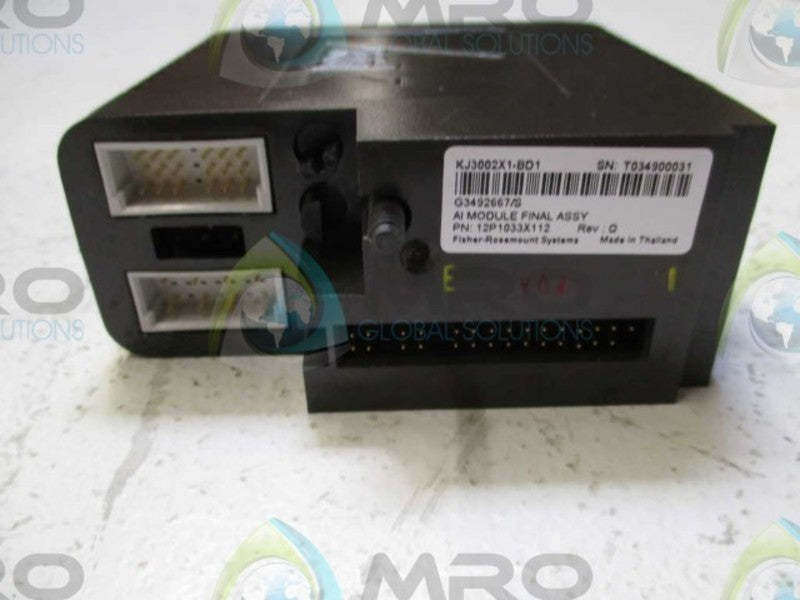FISHER-ROSEMOUNT DELTA V 12P1033X112 AI MODULE w/ TERMINAL  NSMP