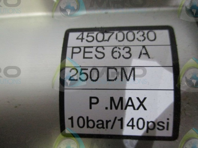ASCO 45070030 AIR CYLINDER PES63 A 250 DM 10 BAR 140 PSI  UNMP