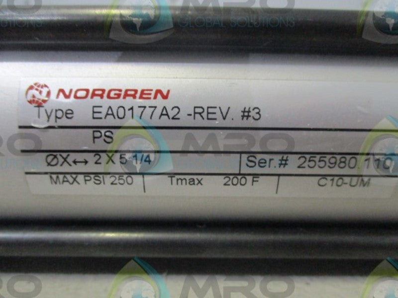 NORGREN EA0177A2 ALUMINUM CYLINDER 2 x 5 1/4 250 PSI  UNMP