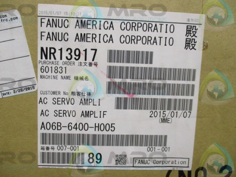 FANUC A06B-6400-H005 ROBOTICS DRIVE  NSMP