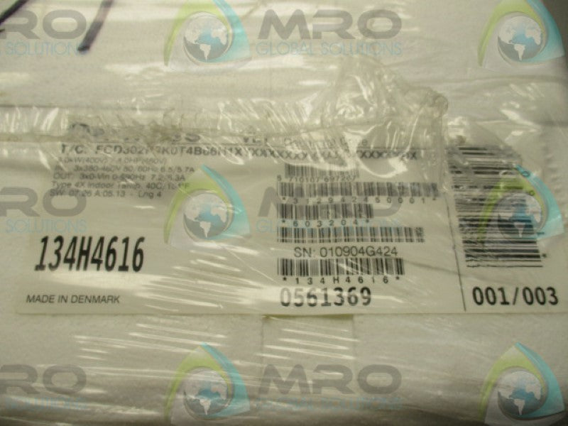 DANFOSS 134H4616 FCD302P3K0T4B66H1XYXXXXXA0BXXXXXXDX AC DRIVE NSMP