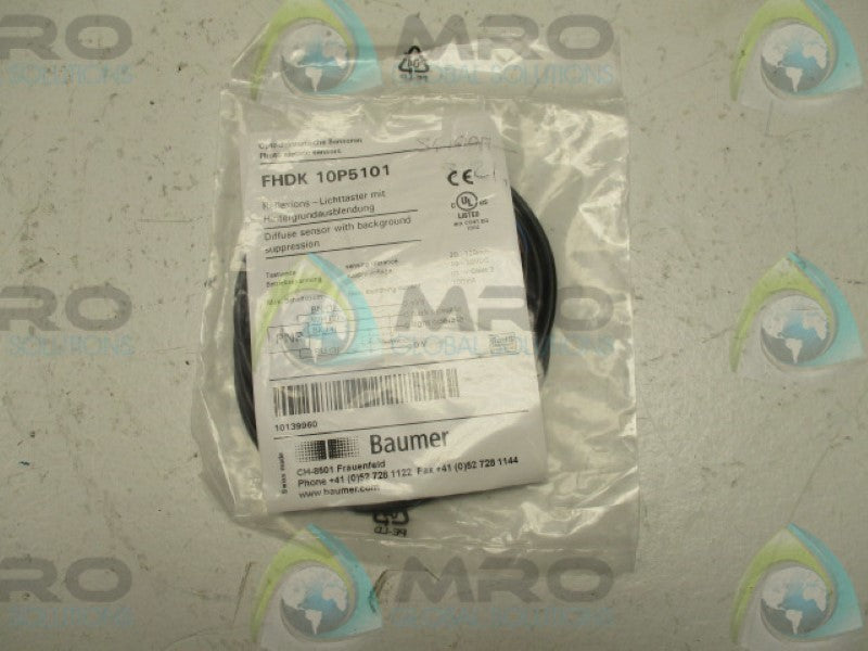 BAUMER FHDK10P5101 SENSOR * NEW IN FACTORY BAG *
