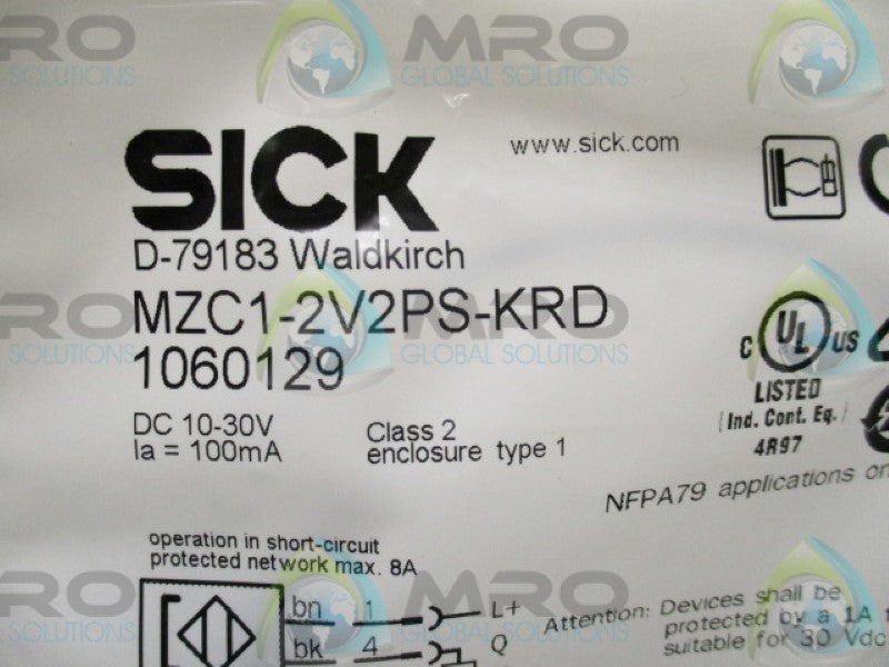 SICK MZC1-2V2PS-KRD SENSOR * NEW IN FACTORY BAG *