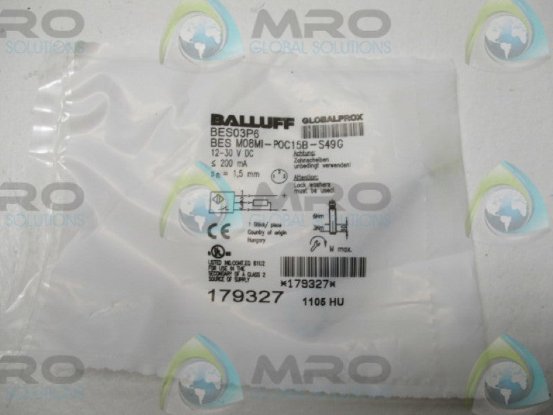BALLUFF BESM08MI-P0C15B-S49G INDUCTIVE SENSOR  NSMP