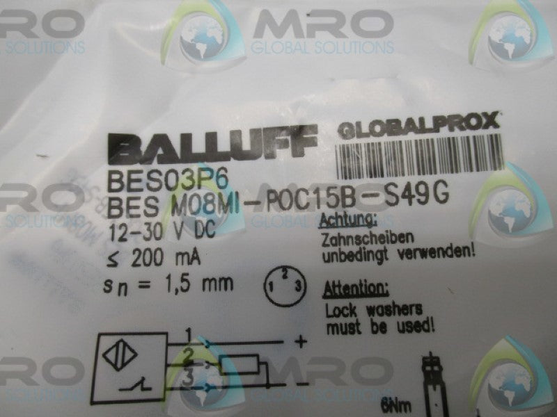 BALLUFF BESM08MI-P0C15B-S49G INDUCTIVE SENSOR  NSMP