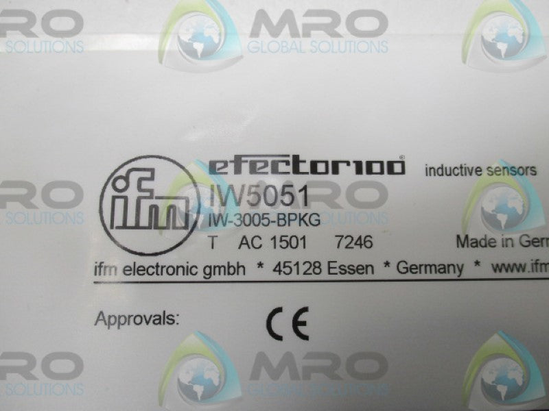IFM EFECTOR IW5051 INDUCTIVE SENSOR * NEW IN FACTORY BAG *
