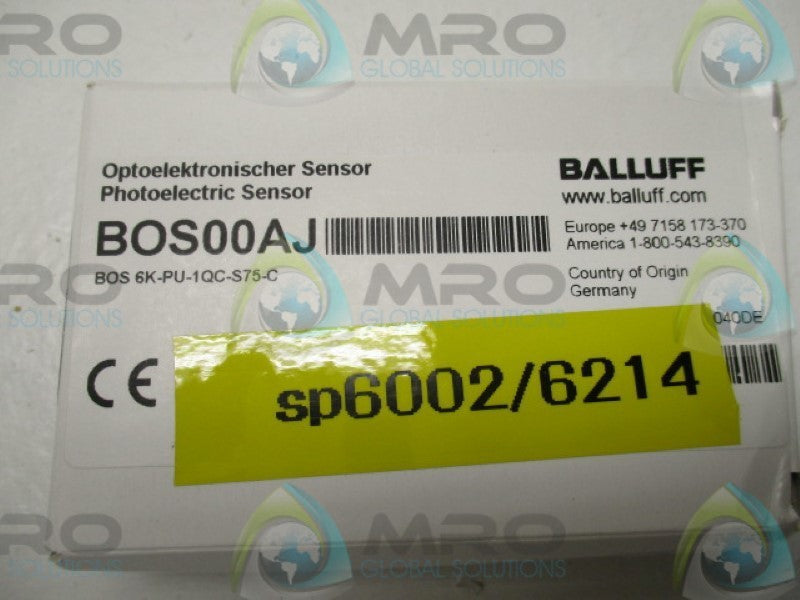 BALLUFF BOS6KPU-1QC-S75-C PHOTOELECTRIC SENSOR  NSMP