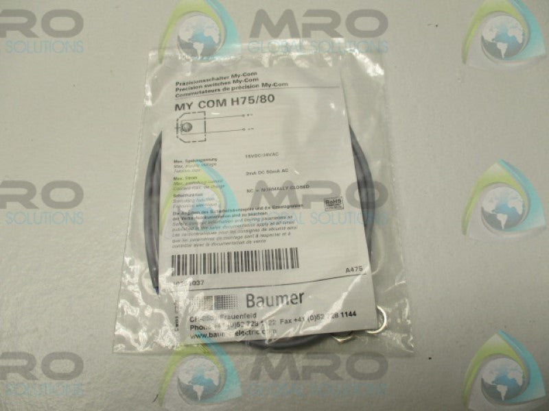 BAUMER MYCOMH75/80 PRECISION SWITCH   NSMP