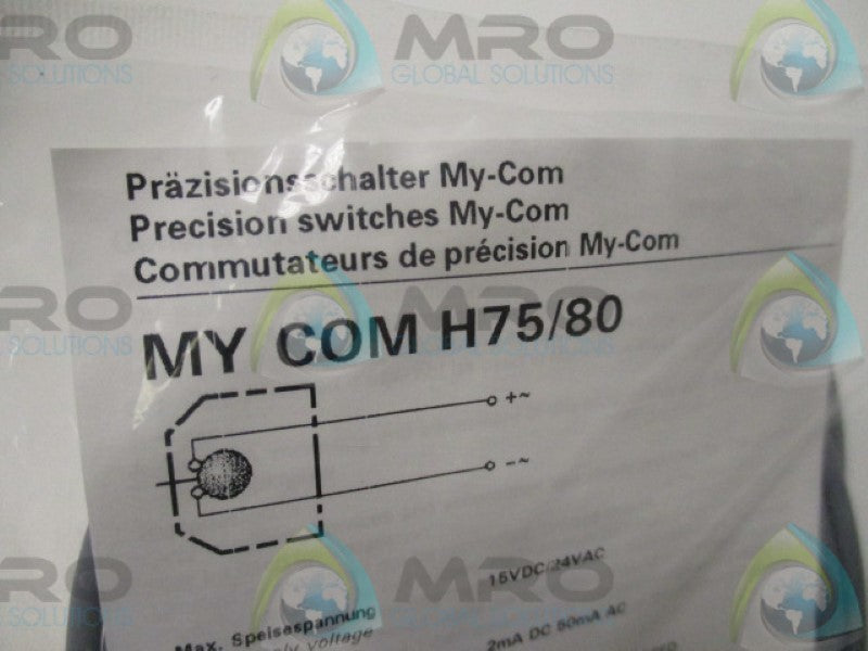 BAUMER MYCOMH75/80 PRECISION SWITCH   NSMP