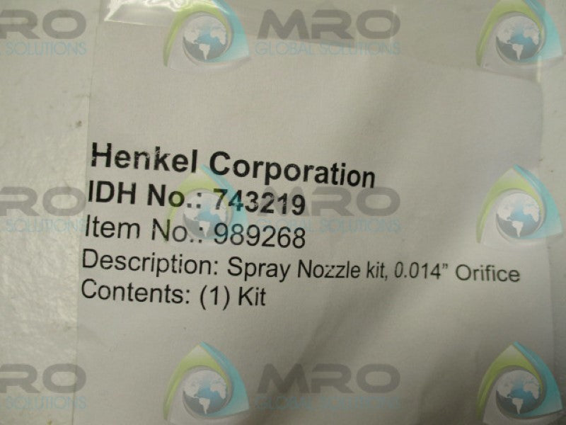 HENKEL 743219 SPRAY NOZZLE KIT NSMP