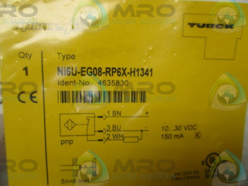 TURCK NI6U-EG08-RP6X-H1341 PROXIMTIY SENSOR  NSMP