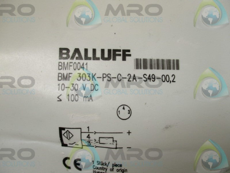 BALLUFF BMF303K-PS-C-2A-S49-00,2 MAGNETIC FIELD SENSOR * NEW IN FACTORY BAG *