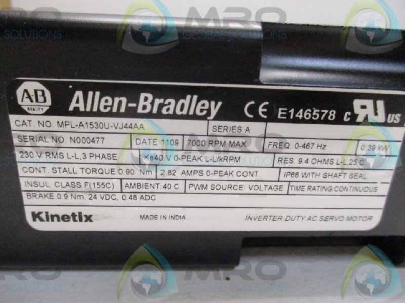 INDUSTRIAL SPARE PART MPL-A1530U-VJ44AA SER. A  NSMP