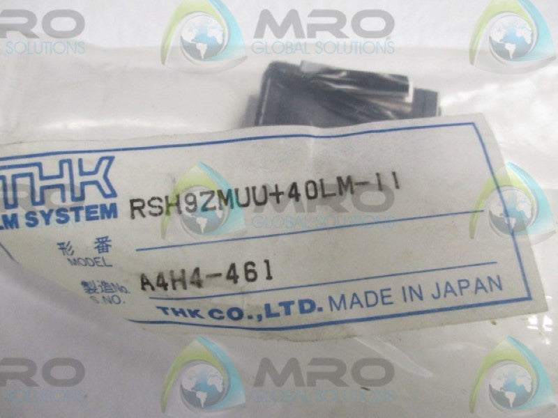 THK RSH9ZMUU+40LM-11 MINIATURE LINEAR BEARING GUIDE  NSMP