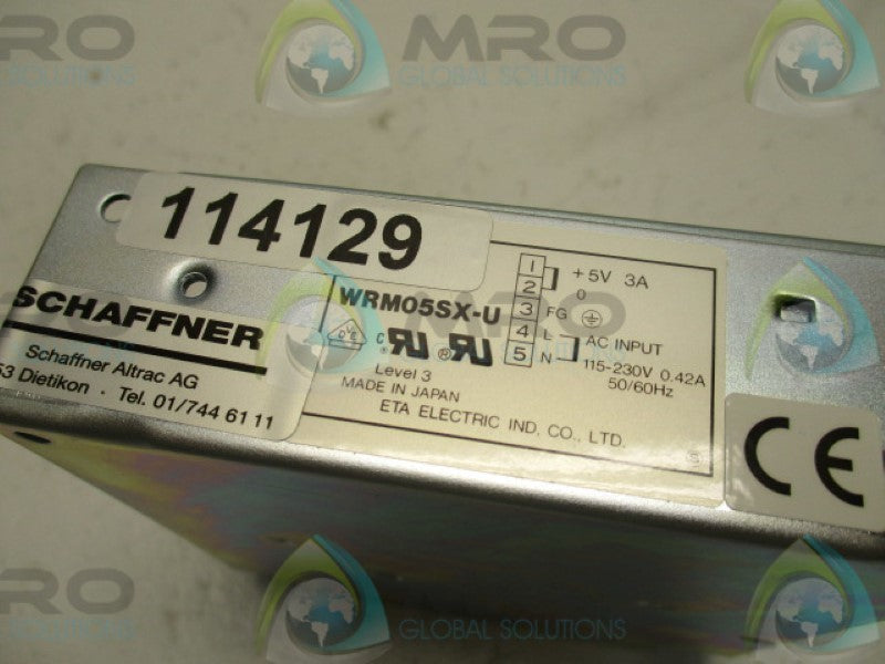 ETA ELECTRIC WRM05SX-U POWER SOURCE 115-230V  NSMP
