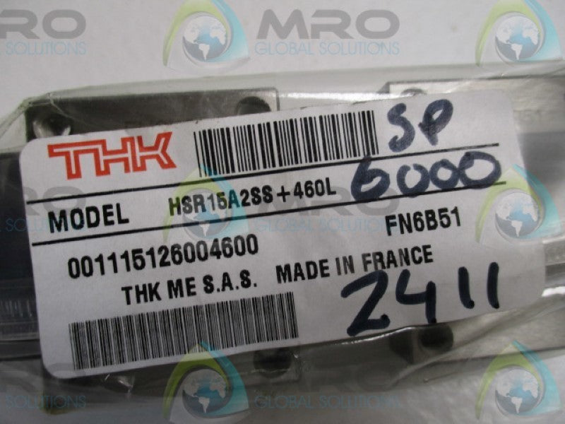 THK HSR15A2SS+460L LINEAR BEARING GUIDE  NSMP