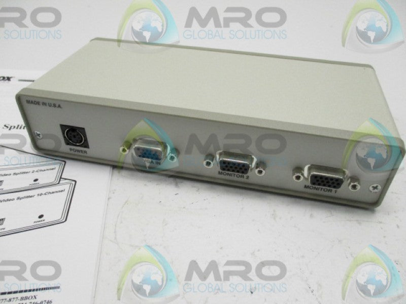 BLACKBOX AC056AE-R2 VGA VIDEO SPLITTER 2-CHANNEL NSMP
