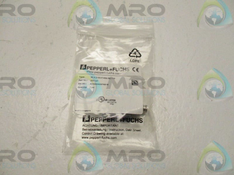 PEPPERL+FUCHS ML4.2-54-F/40B/95/110 207107 SENSOR * NEW IN FACTORY BAG *