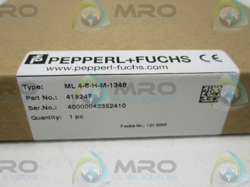 MARS.LLCページ PEPPERL+FUCHS ML4-8-H-M-1348 419247 PHOTOELECTRIC SENSORS