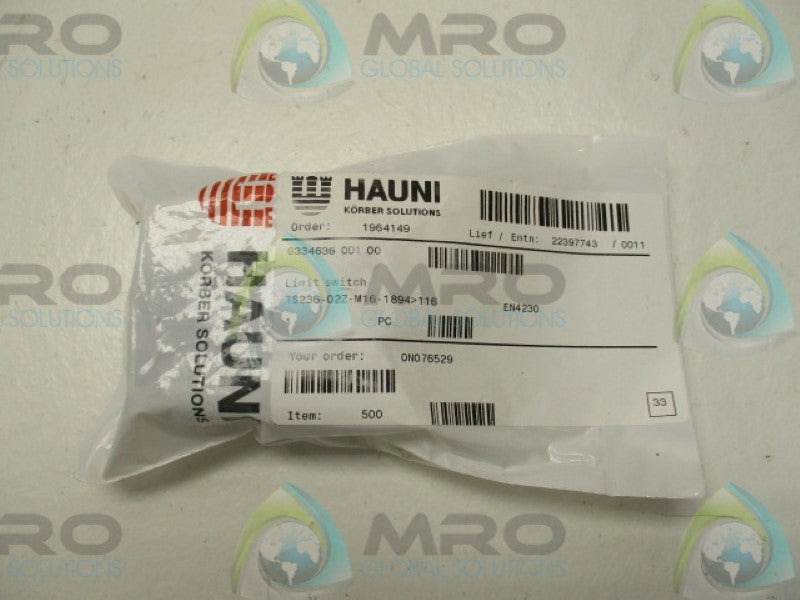 SCHMERSAL TS236-02Z-M16-1894 LIMIT SWITCH  NSMP