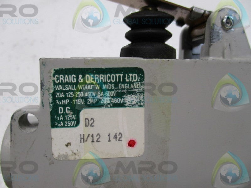 CRAIG & DERRICOTT D2 LIMIT SWITCH   NSNP