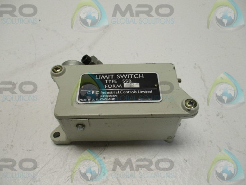GEC INDUSTRIAL CONTROLS SSB FORM: R LIMIT SWITCH  NSNP