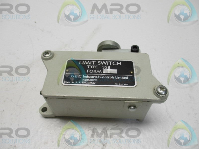 GEC INDUSTRIAL CONTROLS SSB FORM: N LIMIT SWITCH  NSNP