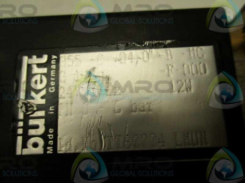 BURCKET 355-C-04,0-B-NC VALVE 3-1/? 24V 0-6BAR  UNMP