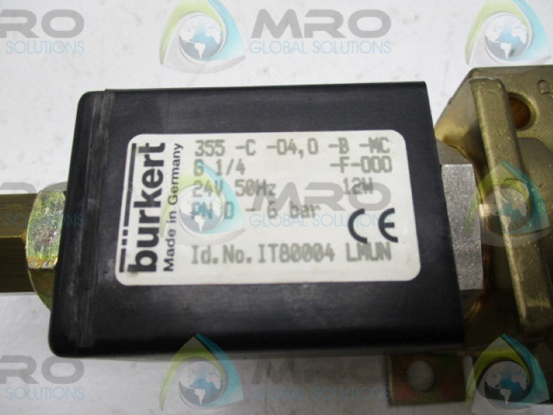 BURCKET 355-C-04,0-B-MC-F-000 VALVE 3-1/4 24V 0-6BAR  NSNP