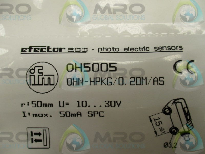 IFM EFECTOR OH5005 PHOTOELECTRIC SENSOR  NSMP
