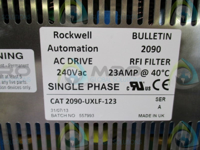 INDUSTRIAL SPARE PART 2090-UXLF-123 SER. A RFI FILTER  23A 240VAC  NSMP