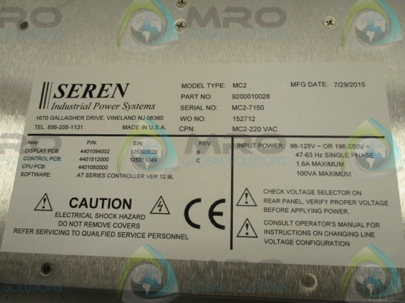 SEREN IPS MC2 9200010028 NSNP