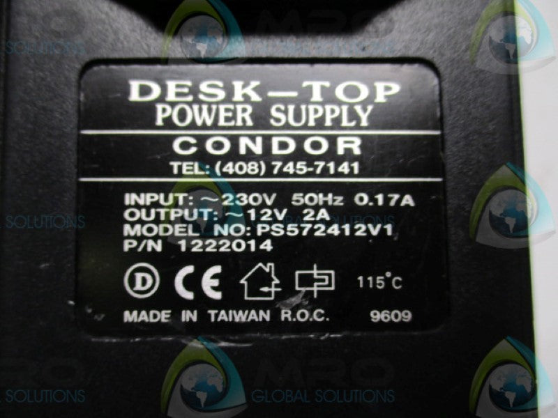 CONDOR PS572412V1 DESK-TOP POWER SUPPLY 12/230V  UNMP