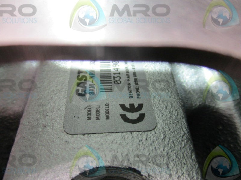 GAST 8AM-NRV-32A 827340 FLANGE MOUNTED BRAKE/AIR MOTOR  (AS PICTURED)  UNMP